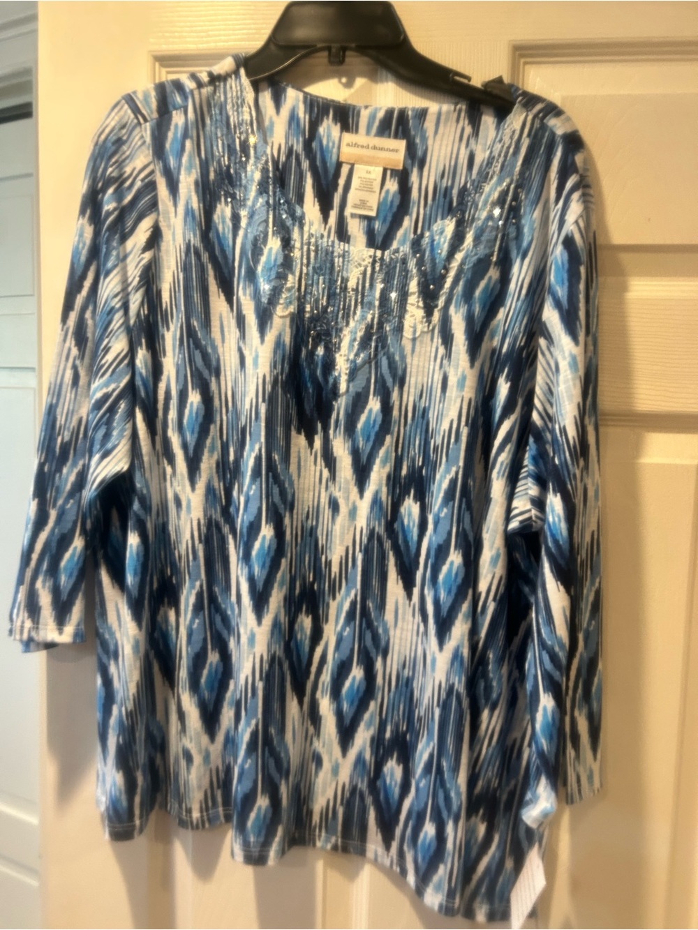 NWT Sz 3x Alfred Dunner mykonis top